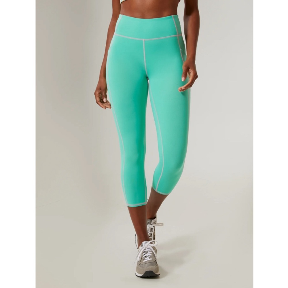 NWT tuckernuck cool mint high rise flex compression crop